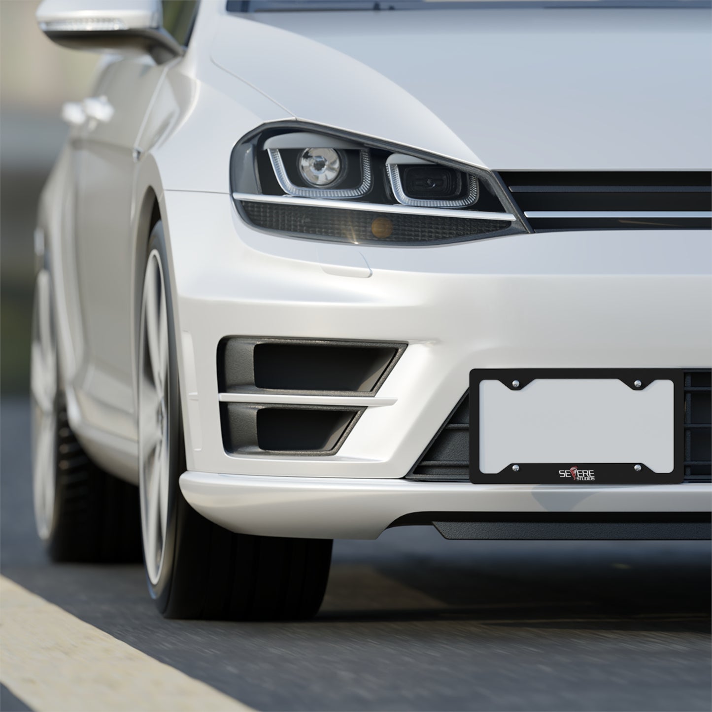 SevereStudios Metal License Plate Frame