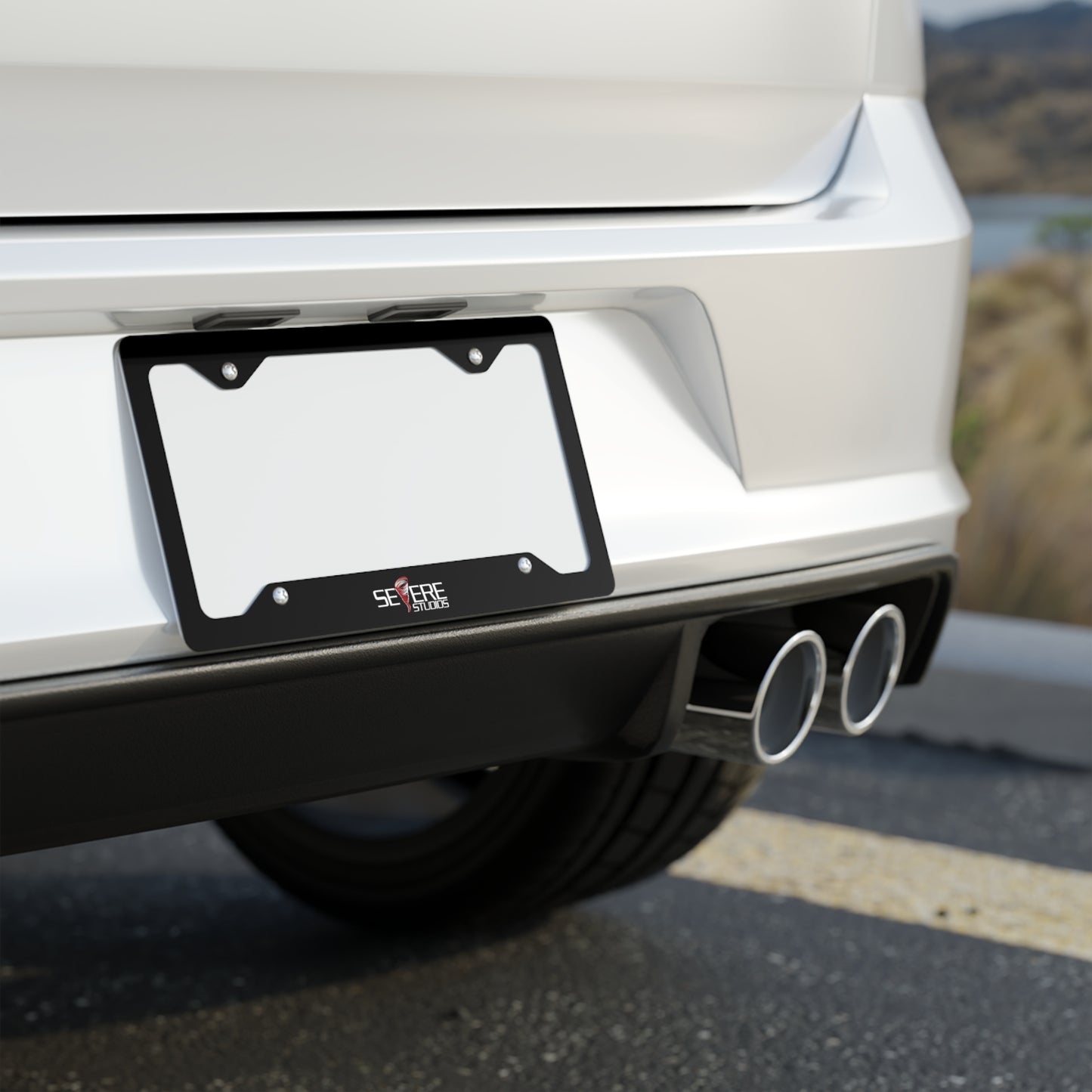 SevereStudios Metal License Plate Frame