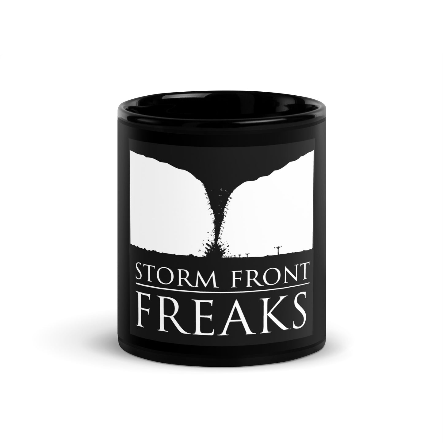Storm Front Freaks Black Glossy Mug