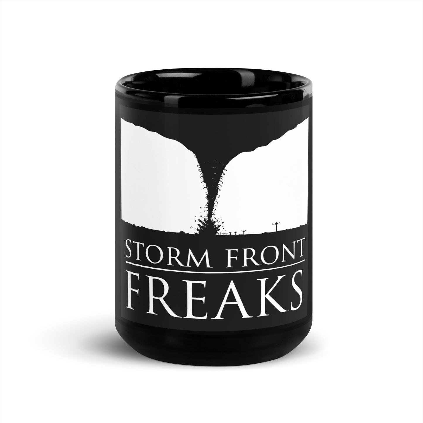 Storm Front Freaks Black Glossy Mug