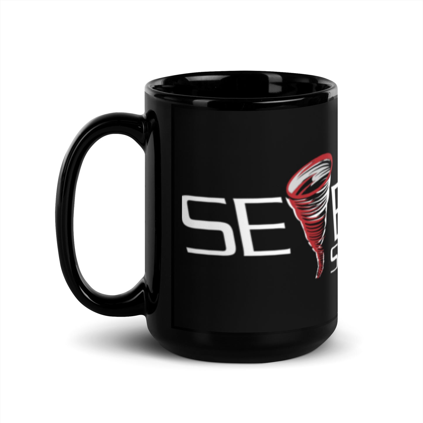 SevereStudios Black Glossy Mug