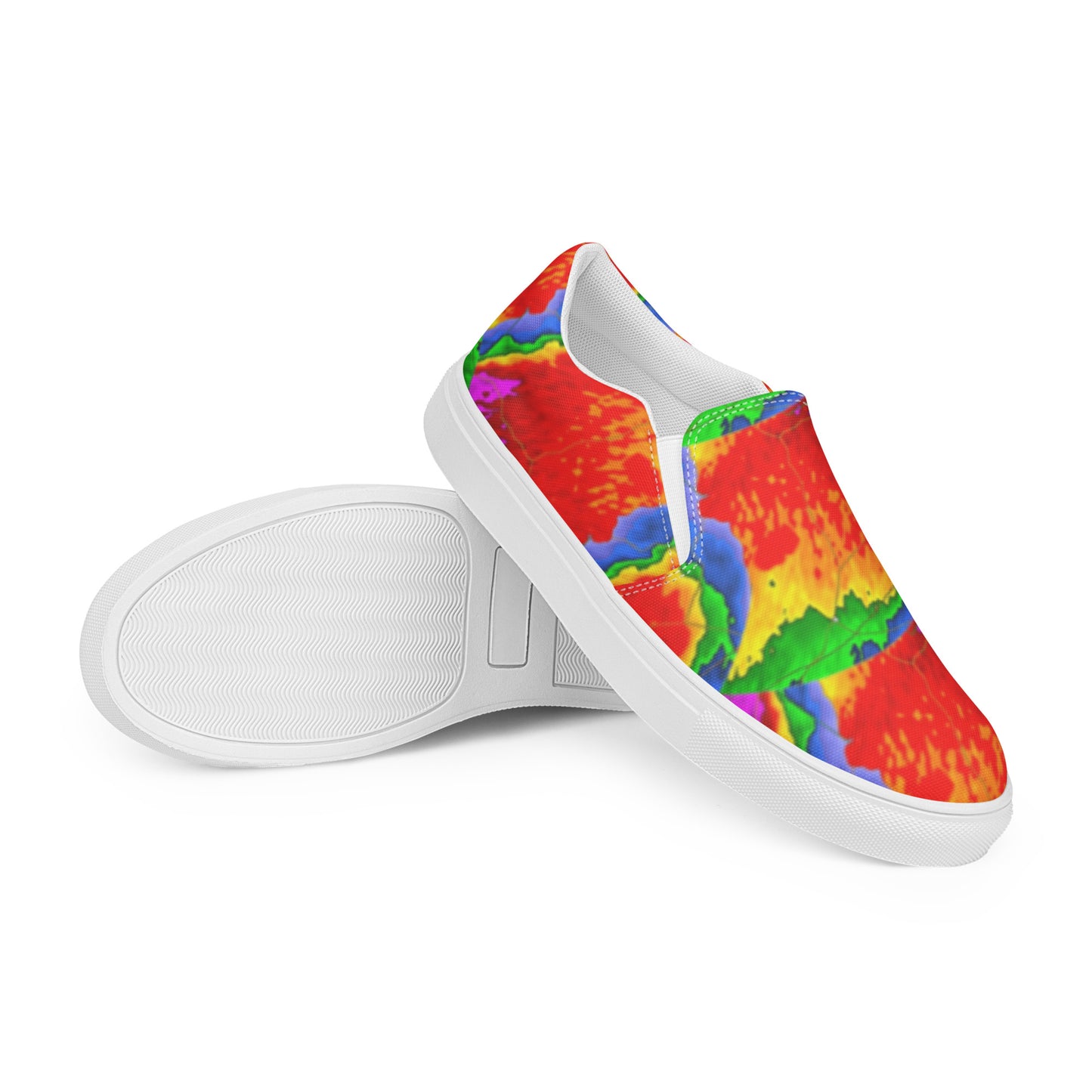 Women’s Radar Image Slip-On Canvas Shoes