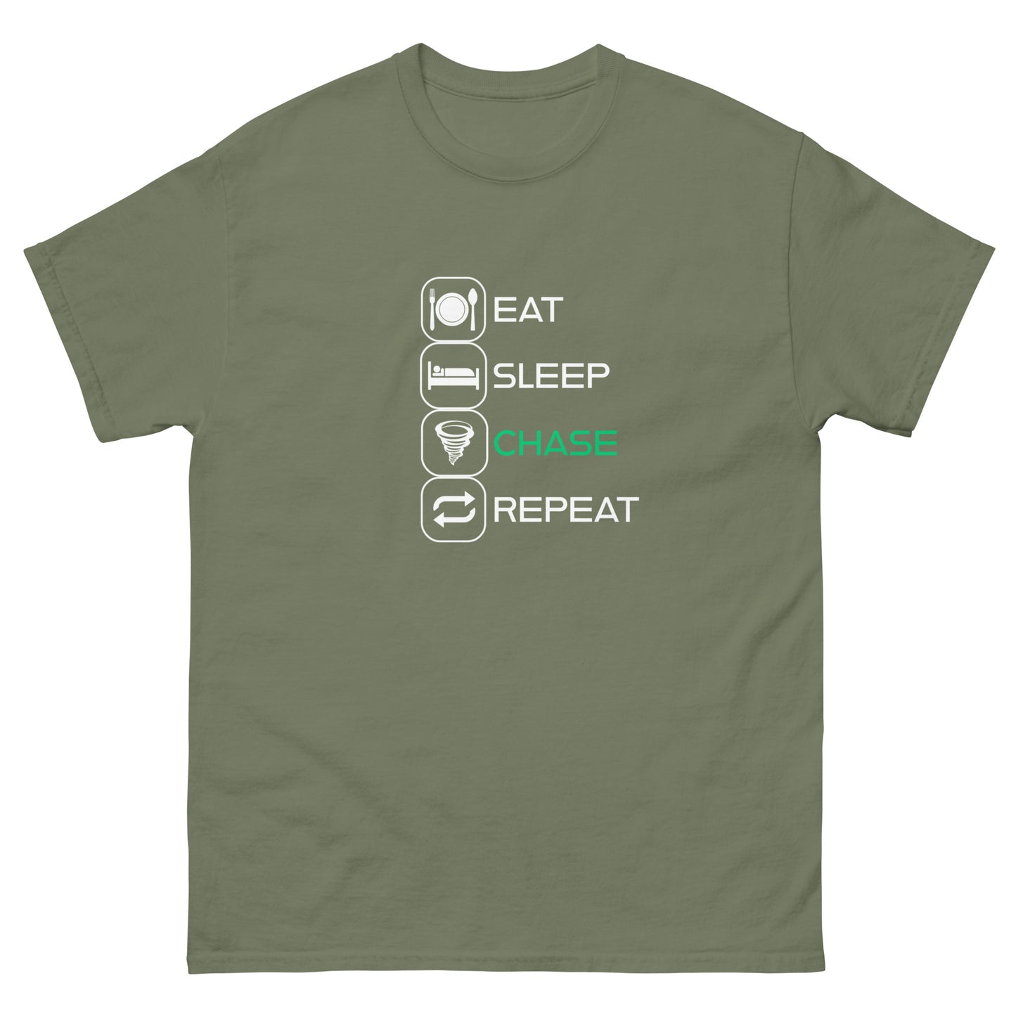 Eat, Sleep, Chase, Repeat! Unisex T-Shirt