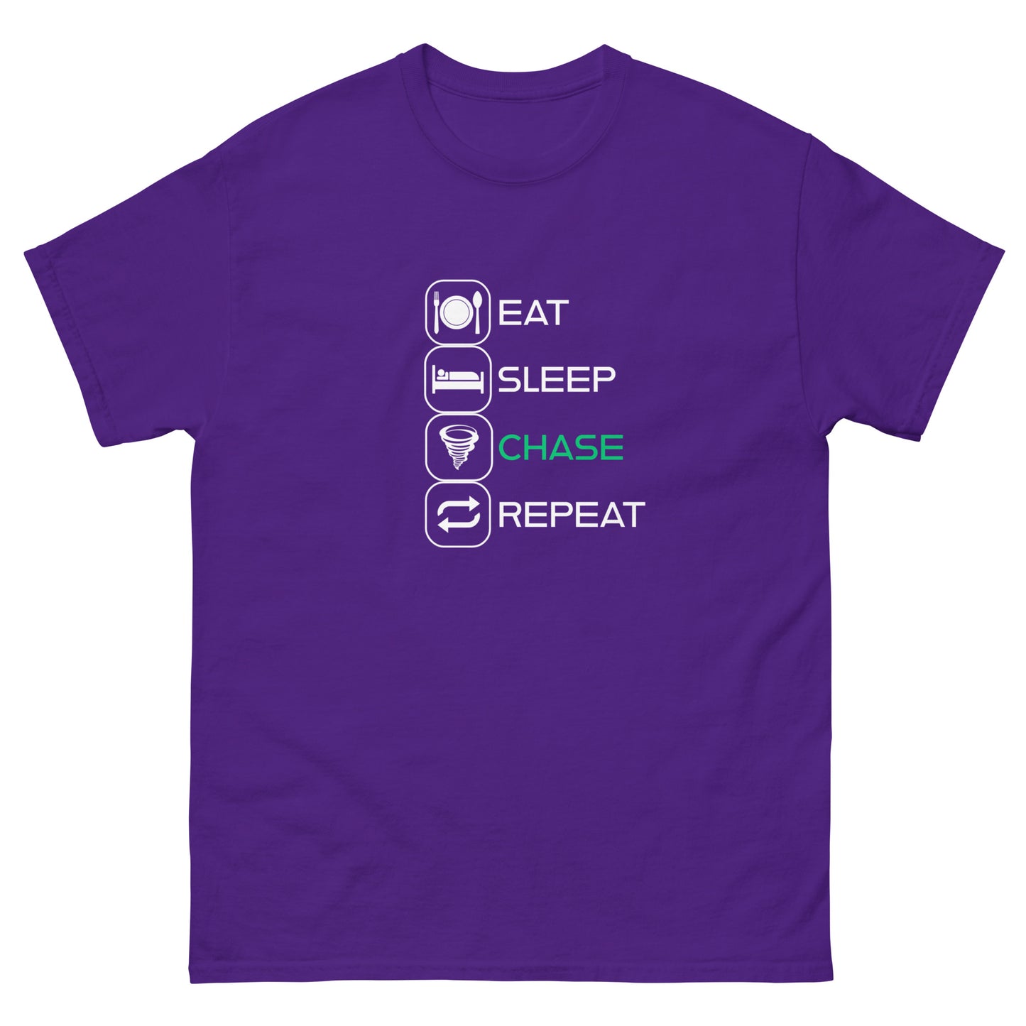 Eat, Sleep, Chase, Repeat! Unisex T-Shirt