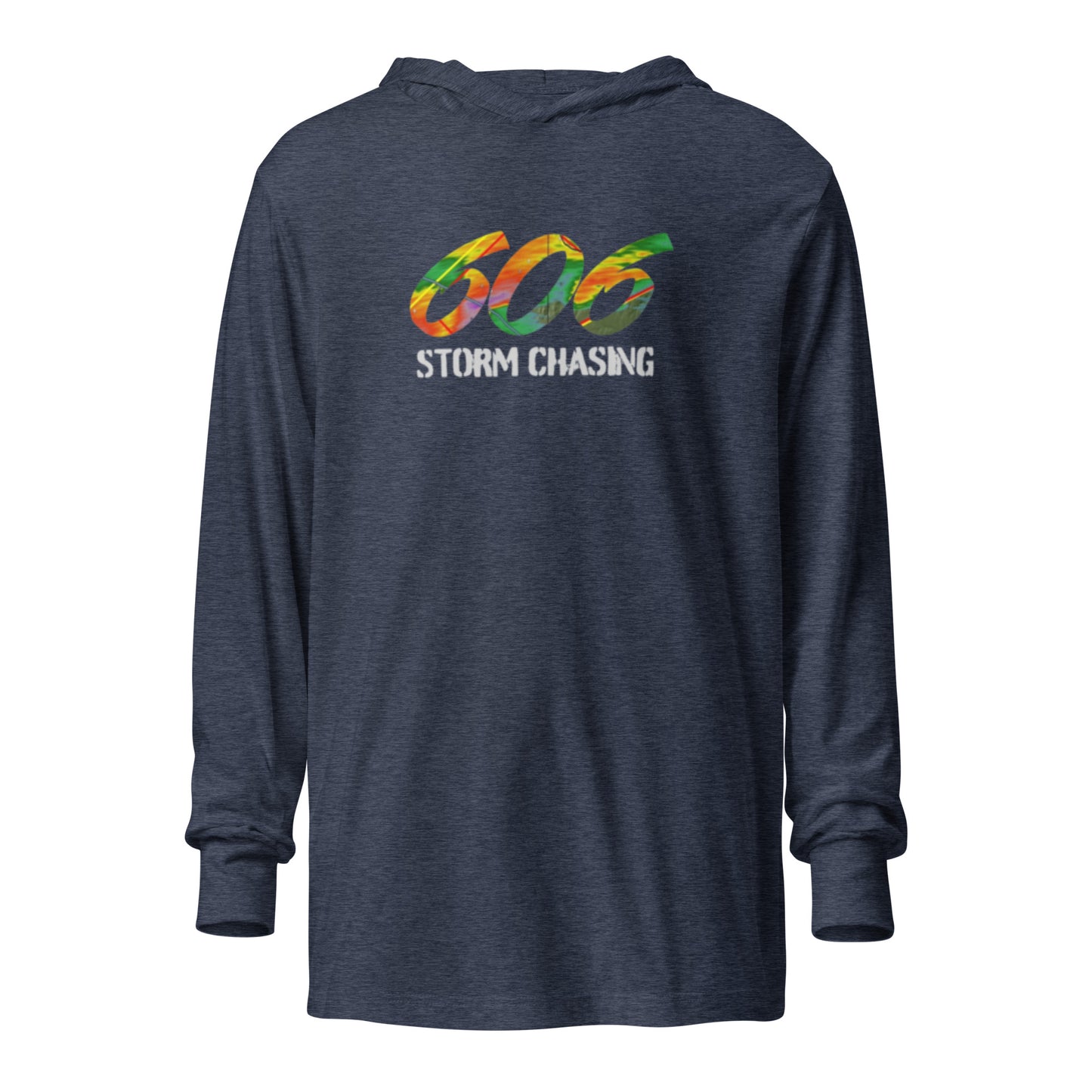 606 Storm Chasing Hooded long-sleeve tee