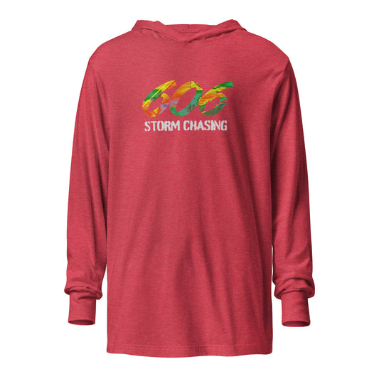 606 Storm Chasing Hooded long-sleeve tee