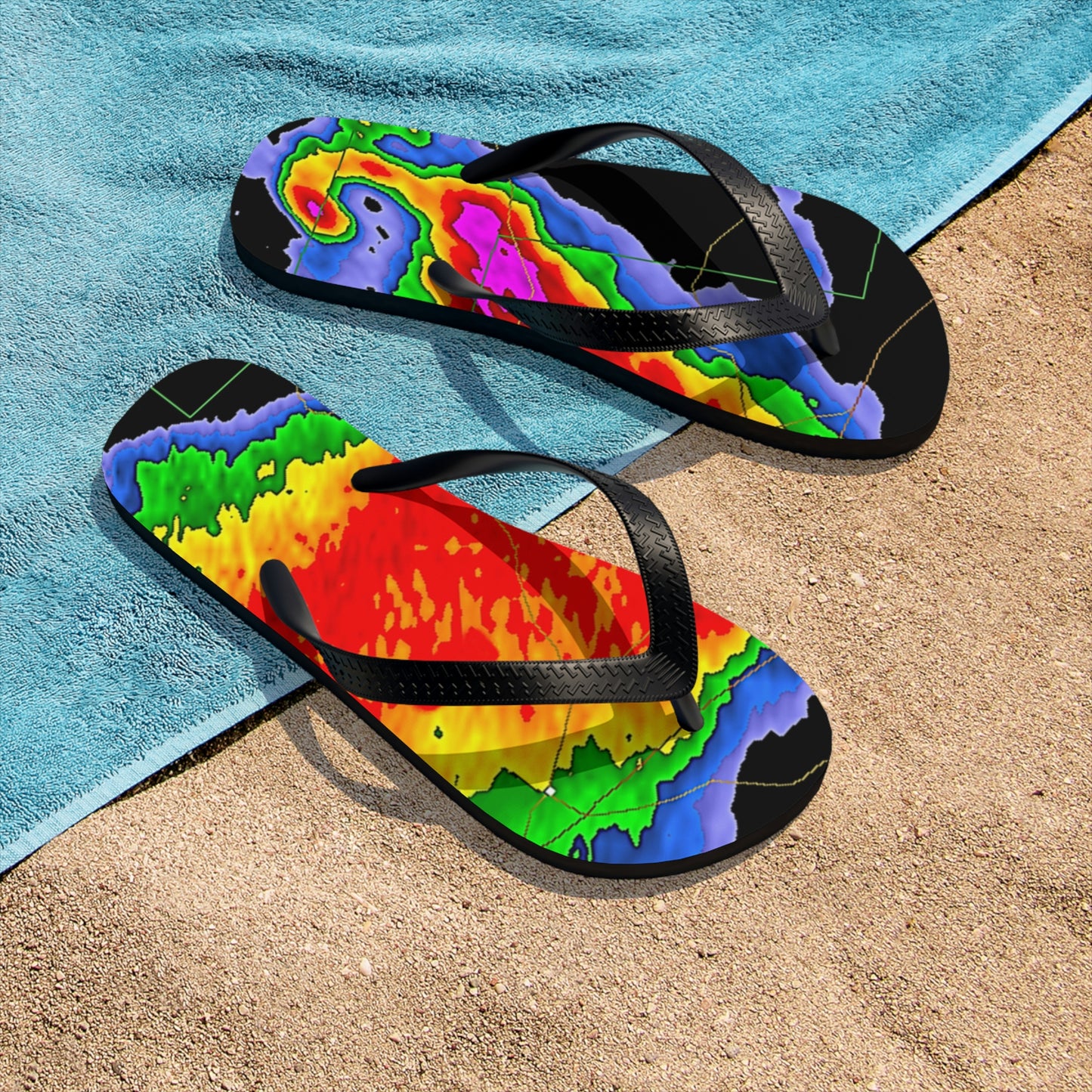 Unisex Radar Flip-Flops