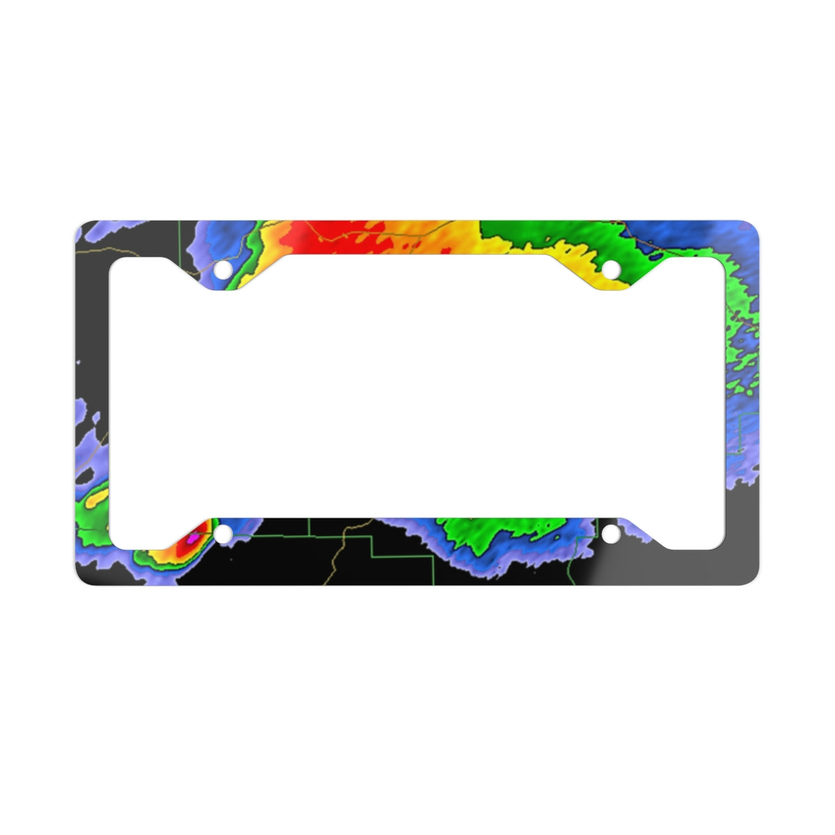 Radar Metal License Plate Frame