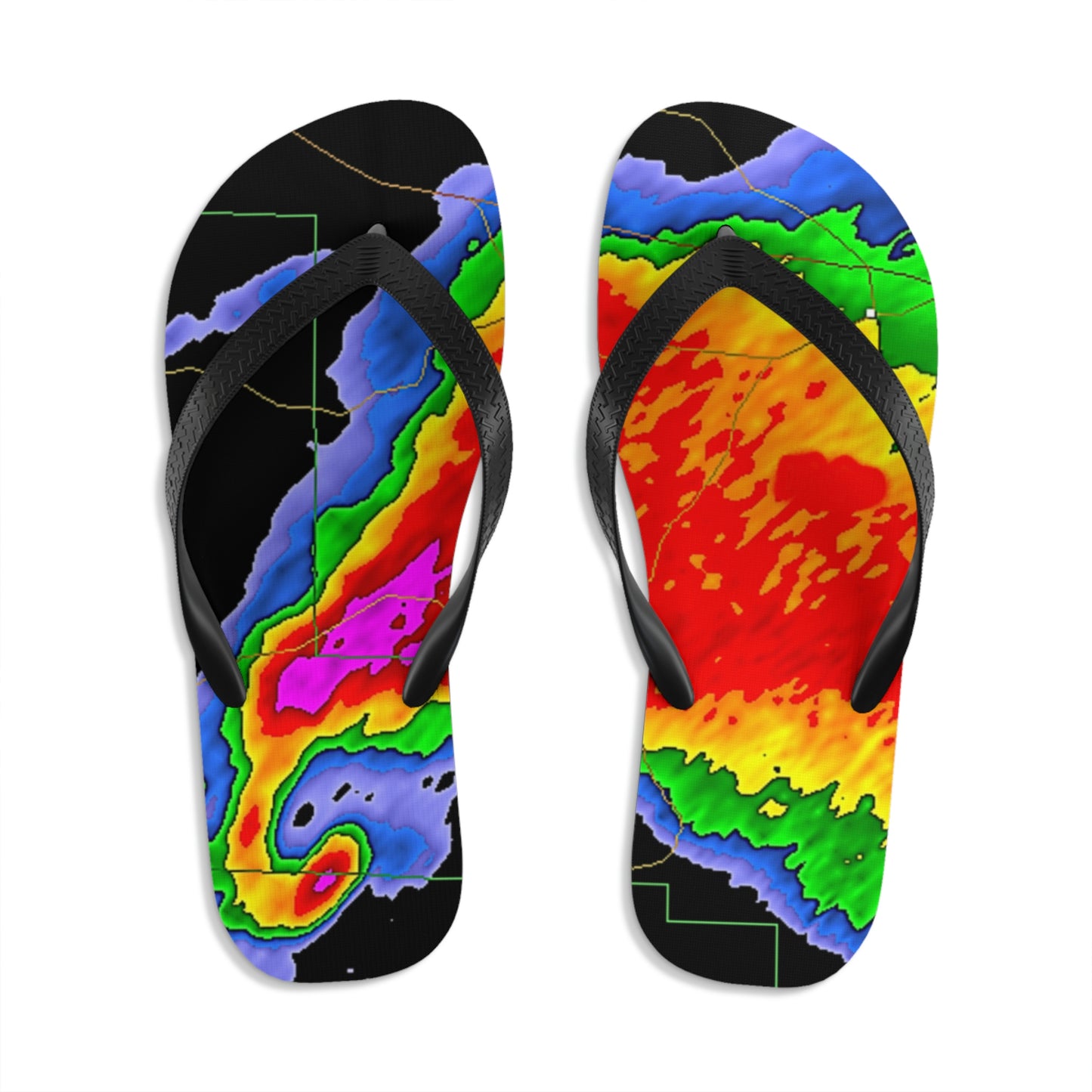 Unisex Radar Flip-Flops